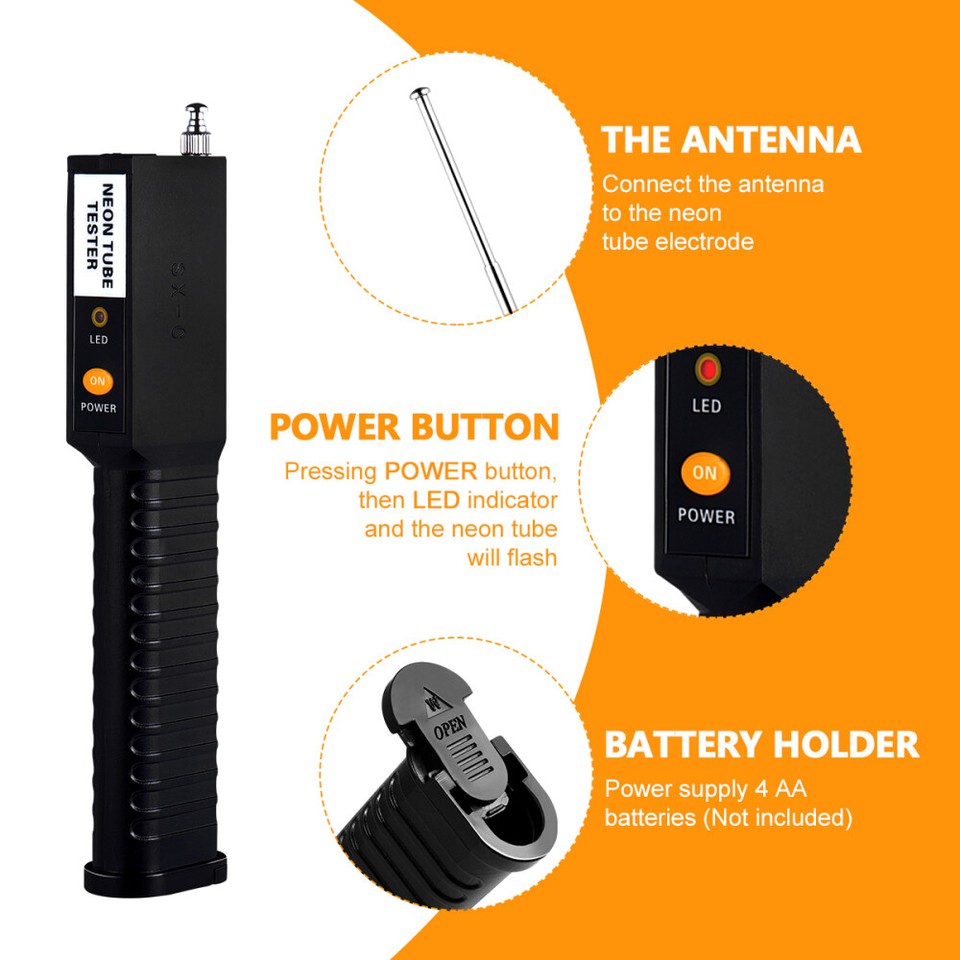 Neon Tube Portable Light Hand Held Voltage Tester Tool eBay