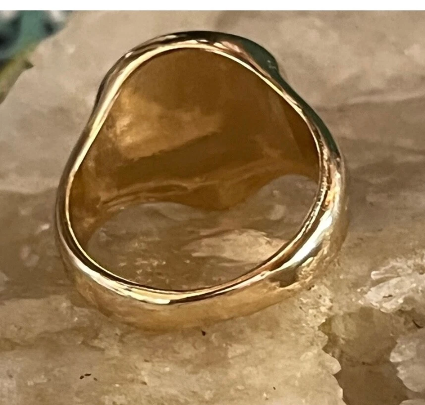 Anillo Extraterrestre Cóctel Rosa y Oro Titanio ~ Nuevo Foto 2 de 4
