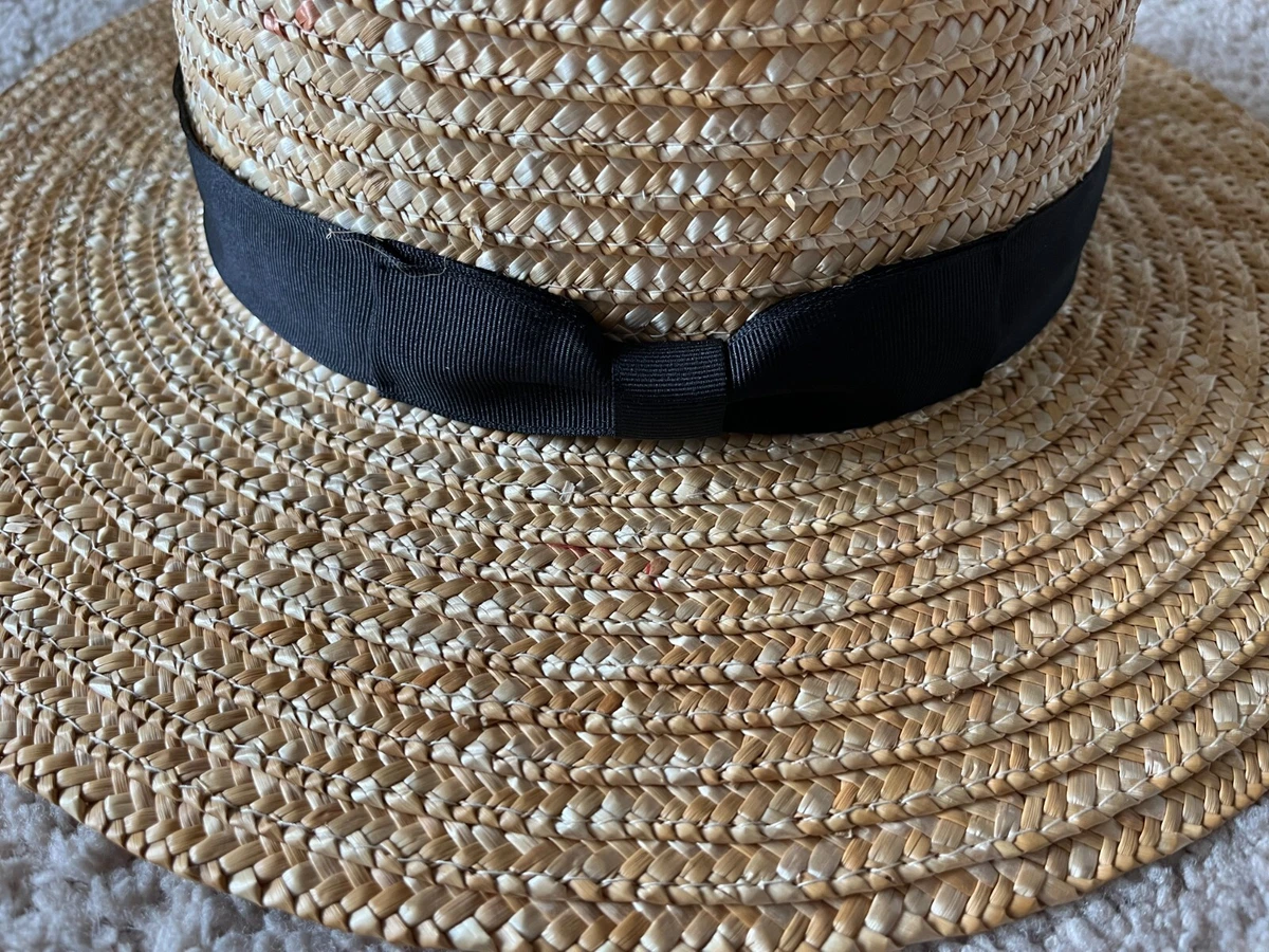 NWT LACK OF COLOR Women Size S Spencer Straw Boater Hat eBay