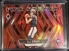2023 Panini Phoenix Football CJ Stroud Fire Forged Rookie Insert Pink /199