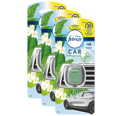 3x Febreze Car Lufterfrischer Clip bis 30 Tage Frisch Autoduft Frühlingserwachen
