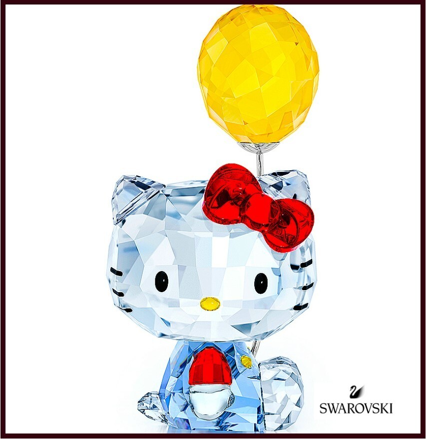 Swarovski Hello Kitty with Balloon Crystal Figurine Swarovski Hello Kitty with Balloon Crystal Figurine
