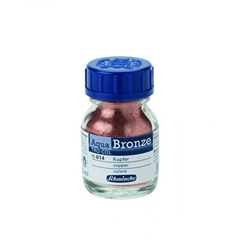 Schmincke - Aqua bronzo rame 20 ml effetti brillanti su acquarello tela cartone