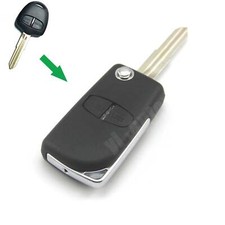 Remodel Remote Flip Key Shell Case For Mitsubishi Elec I-meiv Eclipse 2 Buttons Remodel Remote Flip Key Shell Case For Mitsubishi Elec I-meiv Eclipse 2 Buttons