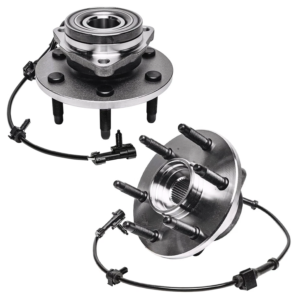 4WD 12'' Front Drilled Rotors Wheel Hubs 12pc Lug Nuts for Silverado Sierra 1500 - Image 4 of 4