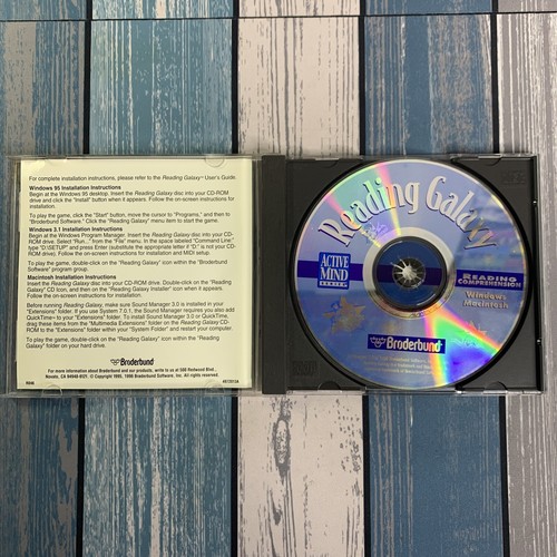 READING GALAXY Reading Comprehension ACTIVE MIND - BRODERBUND / CD-ROM PC & MAC - 第 5/5 張圖片