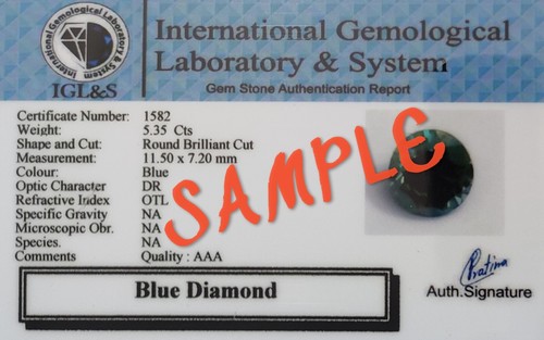 6.00 Ct Fancy Blue Treated Diamond Dangle Earrings VVS1 Certified! Birthday Gift - Picture 7 of 7