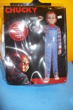 CHUCKY AMSCAM Halloween Costume NEW IN PACKAGE CHILD MEDIUM 8-10 MASK JUMPSUIT