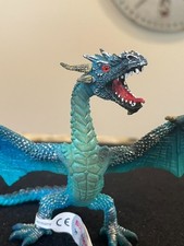Bullyland TurquoisebFlying Dragon #75592 ACtion Figure New W Tags Detailed 7X4"