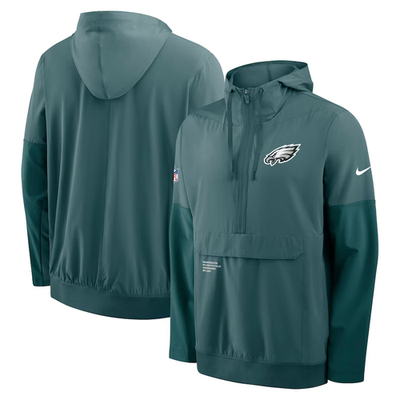 Nike Philadelphia Eagles 2025 NFL Sideline Anorak Hoodie Jacket