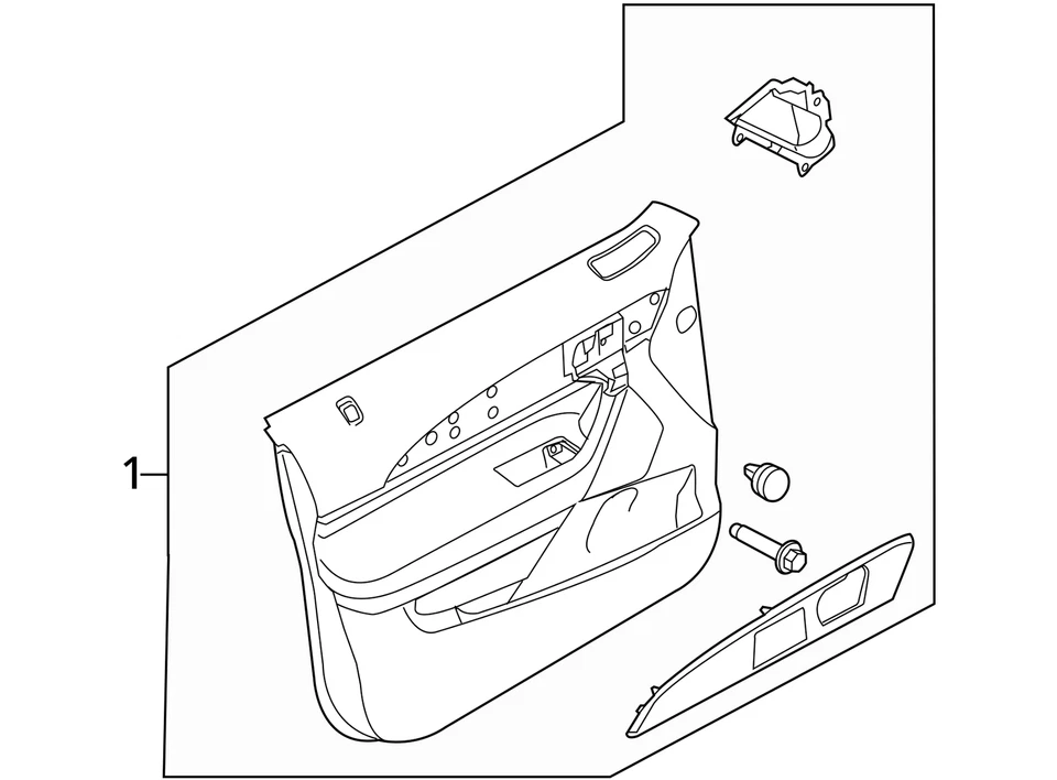 FITS 11-15 LINCOLN MKX DOOR TRIM PANEL ASM CA1Z7823943AA - NEW OEM - Изображение 4 из 4
