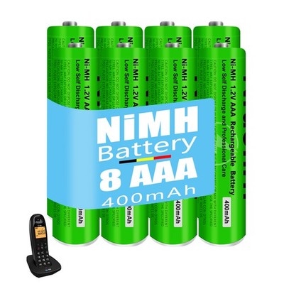 Pack De 8 Piles Rechargeables Panasonic AAA Nimh 550 MAh 1,2 V HHR-55AAABU