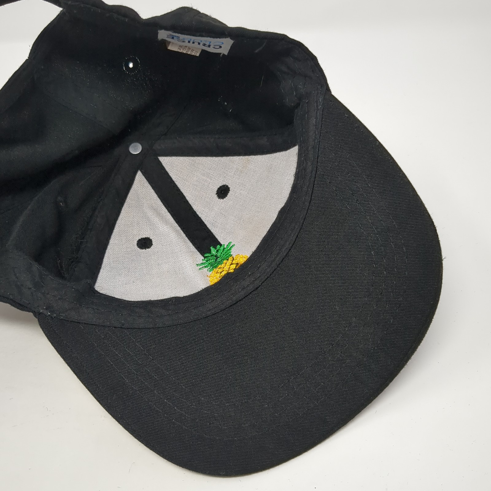 Pineapple Strapback Baseball Cap Black OS Adjusta… - image 7