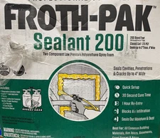 Froth Pak 200 Foam System Sealant Spray Foam Sealant Kit