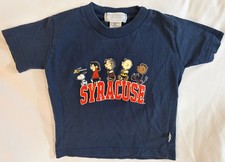 Vintage Peanuts Syracuse University Snoopy Charlie Brown Kids Tee 3T USA Made