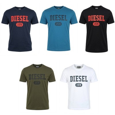 Diesel - Herren Slim Fit Rundhals Logo T-Shirt - T-DIEGOR 1-A