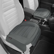 Motor Trend Seat Covers for Cars Trucks SUV, Faux Leather 2-Pack