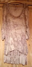 Romantisches Lagenlook-Kleid "MADE IN ITALY " Farbe rosa lila Gr. M L XL