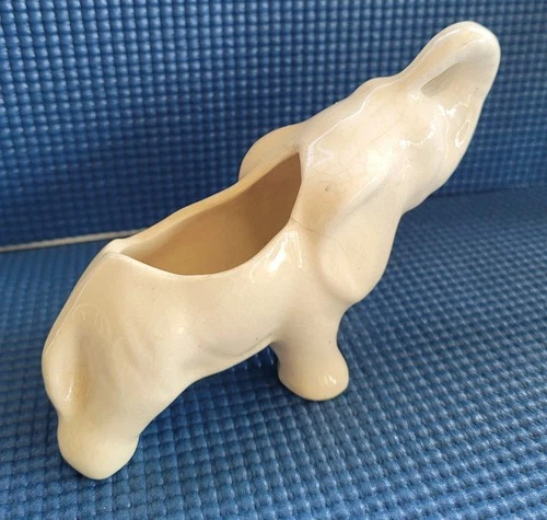 Pre-Owned Vintage Ceramic Elephant Planter By McCoy Pottery 1940's To 1960's