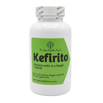 Kefirito 60 Kefir Powder Veggie Capsules For 30 Days Supply