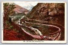 Antique Postcard Georgetown Colorado Loop Mountain Scene USA Posted 1900s