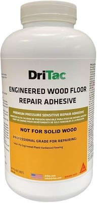 Sika DriTac Wood Floor Repair Adhesive 1Qt Fix Gaps Hollow Spots White