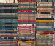 Lot 72 Vintage Landmark  History Books Random House Hardcover Homeschool