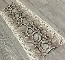 Natural Burmese Python Genuine Snake Leather real hide snake skin Rattle boa 155