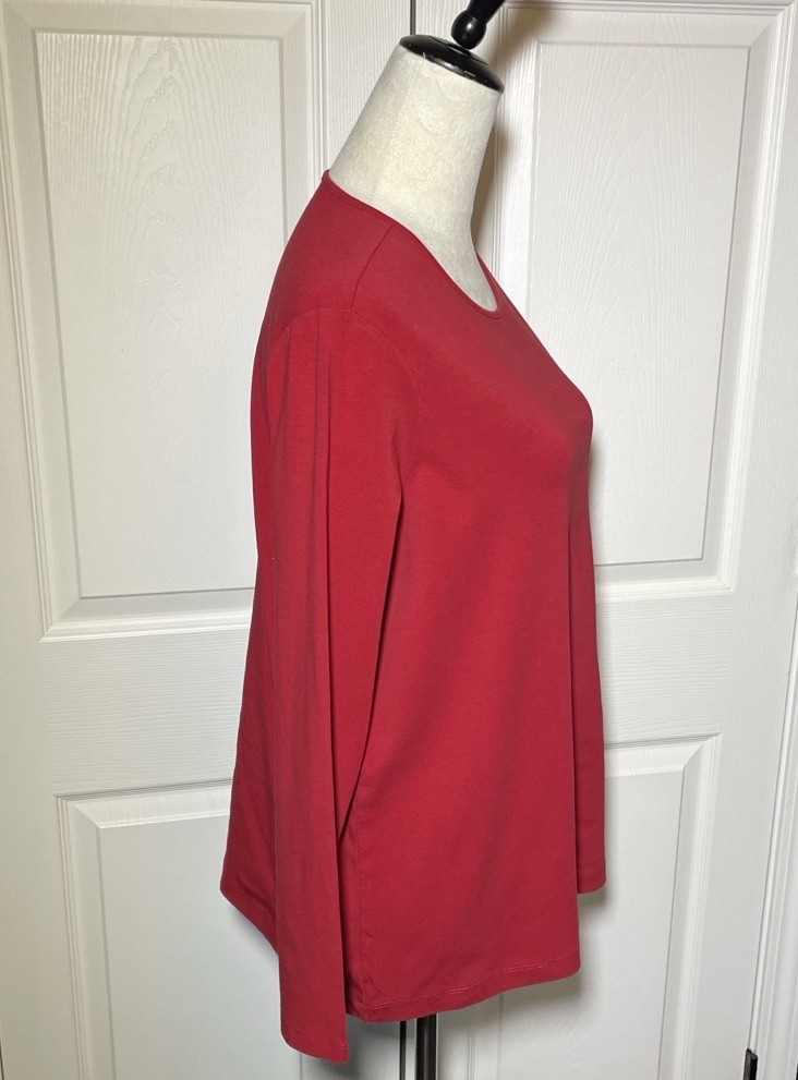 Pendleton Vibrant Red Long Sleeve Pullover Cotton… - image 4