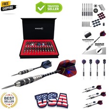Darts Metal Tip Set Professional Metal Darts for Dartboard Steel Tip Darts wi...