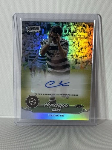 Hyeongyu Oh 2023-24 Topps Stadium Club Chrome UEFA Auto Celtic