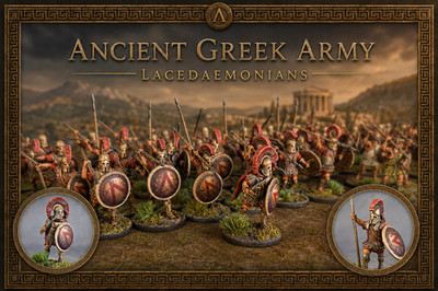 Greek Cities (Spartan) Warband - Saga - Pro Painted - Made to Order - 28mm
