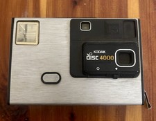 Kodak Disc 4000 Vintage Disc Camera Silver Black Film Format Classic Photography