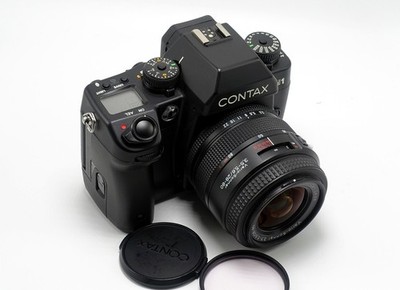 Contax N1 Film Camera Zeiss Vario-Sonnar  28-80mm 3.5 Lens(aperture issue) READ!