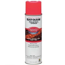 264702 Rust-Oleum M1400 Water Based Fluorescent Pink, 17 oz Spray, 1EA