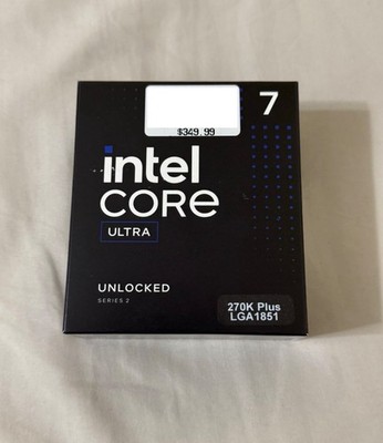 Intel Core Ultra 7 270K Plus Processor 24 cores (8 P-cores + 16 E-cores) - NEW