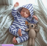 50Cm Reborn Baby Puppe Lebensecht Handgefertigt Weich Silikon-Vinyl MäDchen De