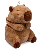 Capybara Mit Snackrucksack Burger PlüSch 55Cm Wasserschwein Merch Plush Toy Fan