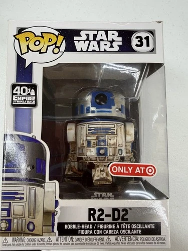 Funko Pop! Vinyl Star Wars R2-D2 #31 40th Empire Strikes Back Target Exclusive