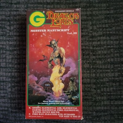 GRENADIER - DRAGON LORDS MONSTER MANUSCRIPT VOL 3, E-F, COMPLETE, MINT