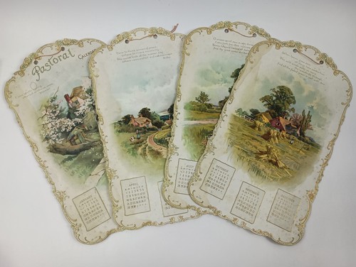 Antique 1901 Pastoral Calendar with Poetry by Thomson, Bowles & John Sterling