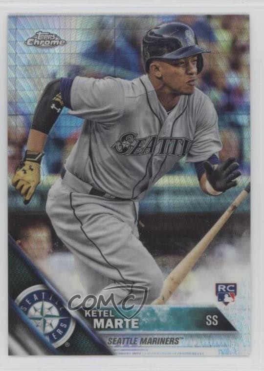 2016 Topps Chrome Prism Refractor Ketel Marte #121 10h6