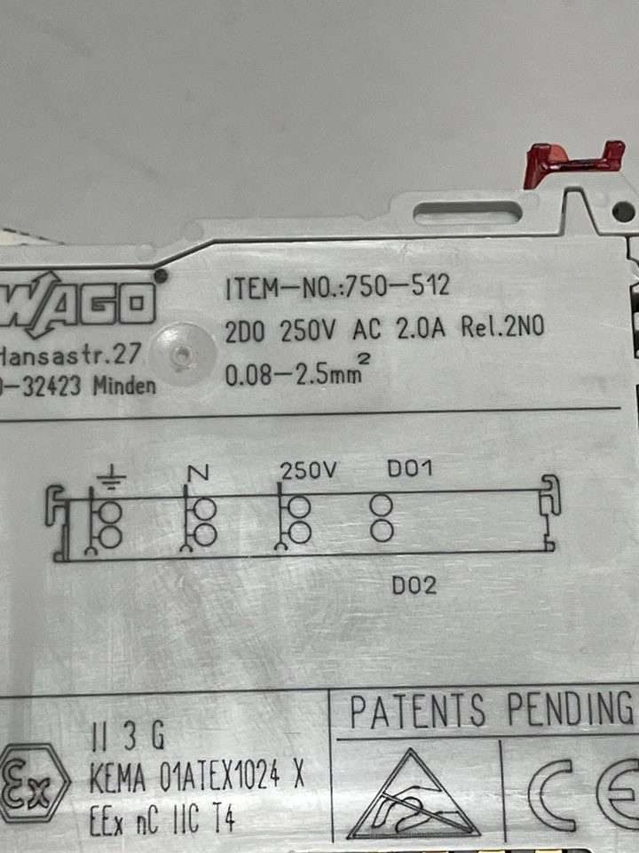 4 unidades / Wago / 750-512 / Módulo de salida digital - Imagen 2 de 2