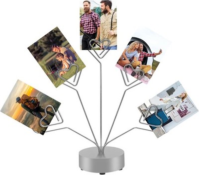 Desk Heart-Shaped P Tree Style Holders Round Base,5- Fily