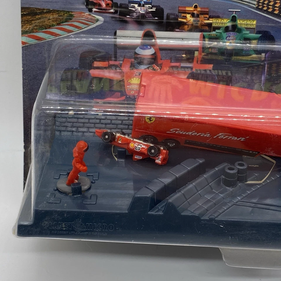 Hot Wheels 1999 Planet Micro Grand Prix Racers Ferrari Racing Team Sealed Read - Image 2 of 4