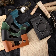 Handmade Genuine Real Leather Half Camera Case Bag Cover For Fujifilm XPRO3