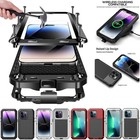 Heavy Duty Military Metal Case For iPhone 17 16e 15 14 13 12 11 Pro Max XR Cover