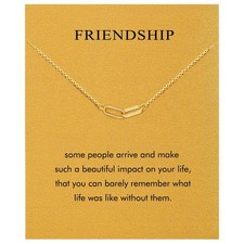 Friendship Necklace BFF Gifts for Best Friend Circle Knot Necklace Friend-circl