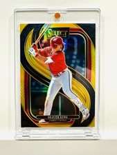 2025 Panini Select- Seaver King- Gold Premier Level Prizm- Washington 10/10