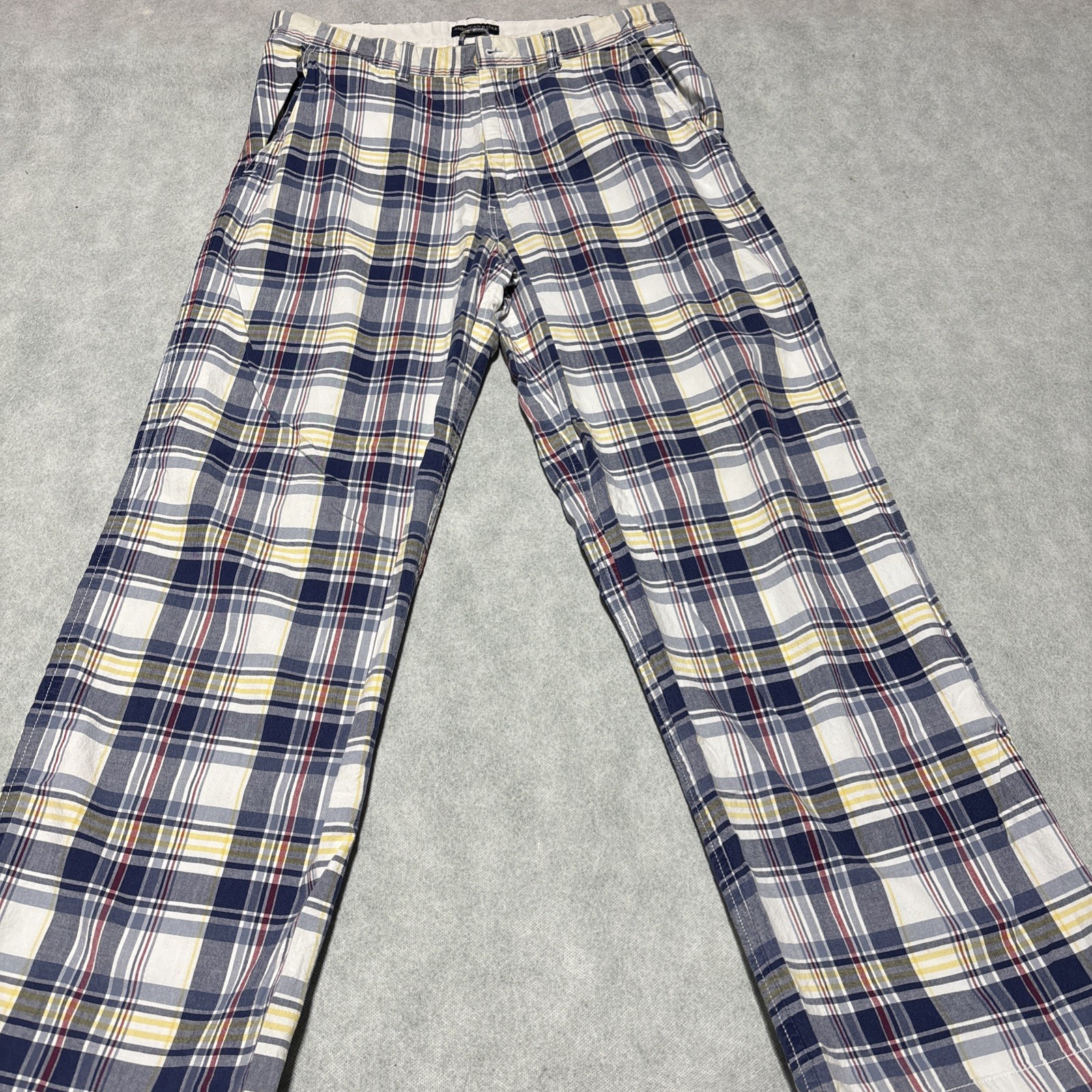 American Eagle Outfitters Men’s Plaid Pants Size 34 x 32 Classic Fit Cotton